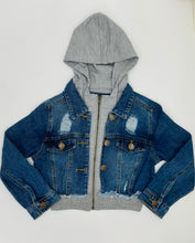 Load image into Gallery viewer, Hooded Jean Jacket
