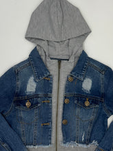 Load image into Gallery viewer, Hooded Jean Jacket
